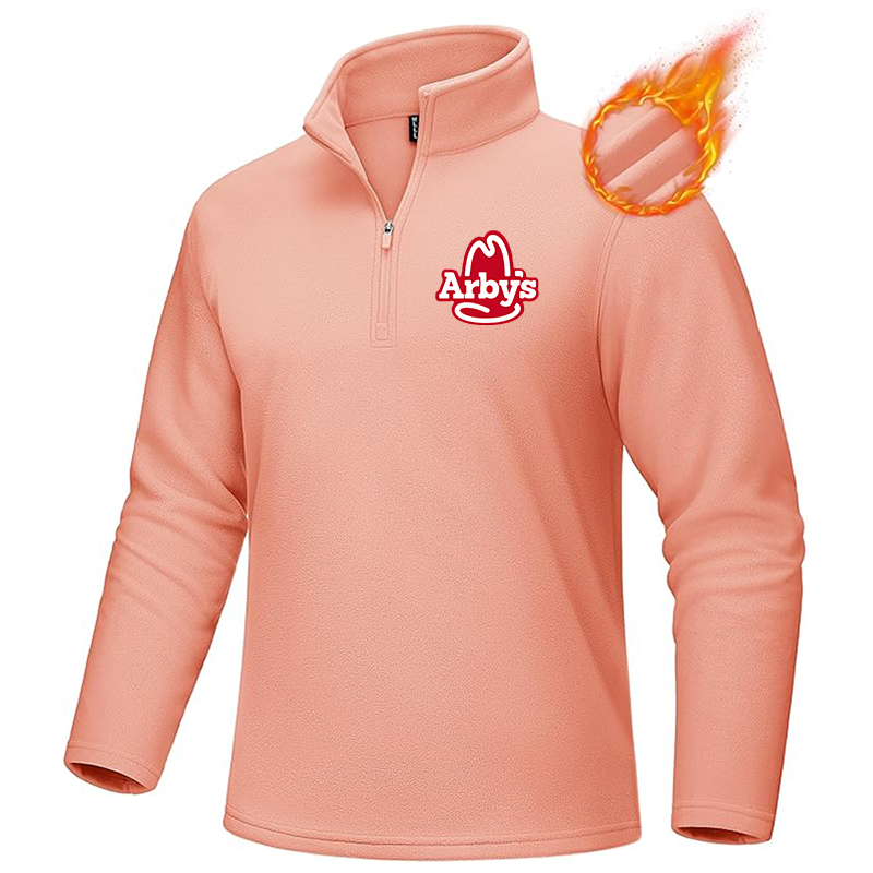 Men's Arbys  MAGCOMSEN  Quarter-Zip Pullover Polar Fleece Sweatshirt Stand Collar Long Sleeve Shirt for Men Thermal Winter Fall