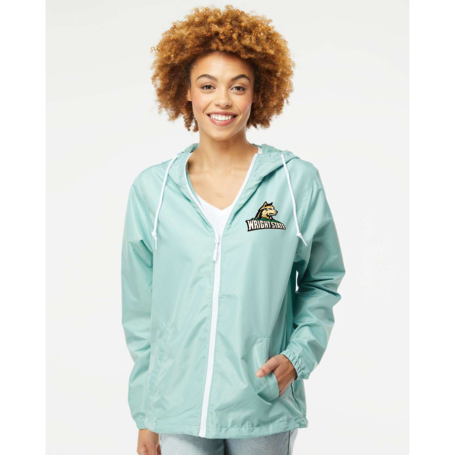 Men's Wright State Raiders Independent Trading Co Lightweight Windbreaker Full-Zip Jacket