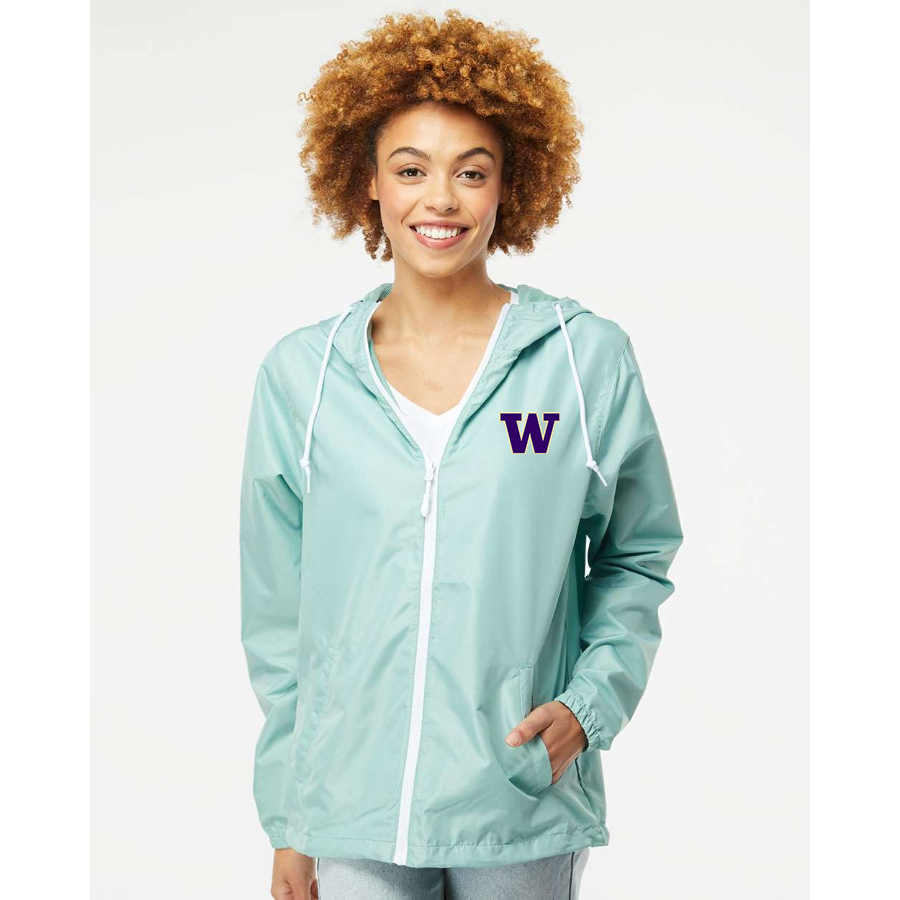 Men's Washington Huskies Independent Trading Co Lightweight Windbreaker Full-Zip Jacket