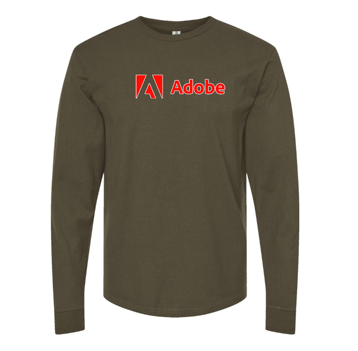 Men's Adobe Corporate  Cotton Long Sleeve T-Shirt