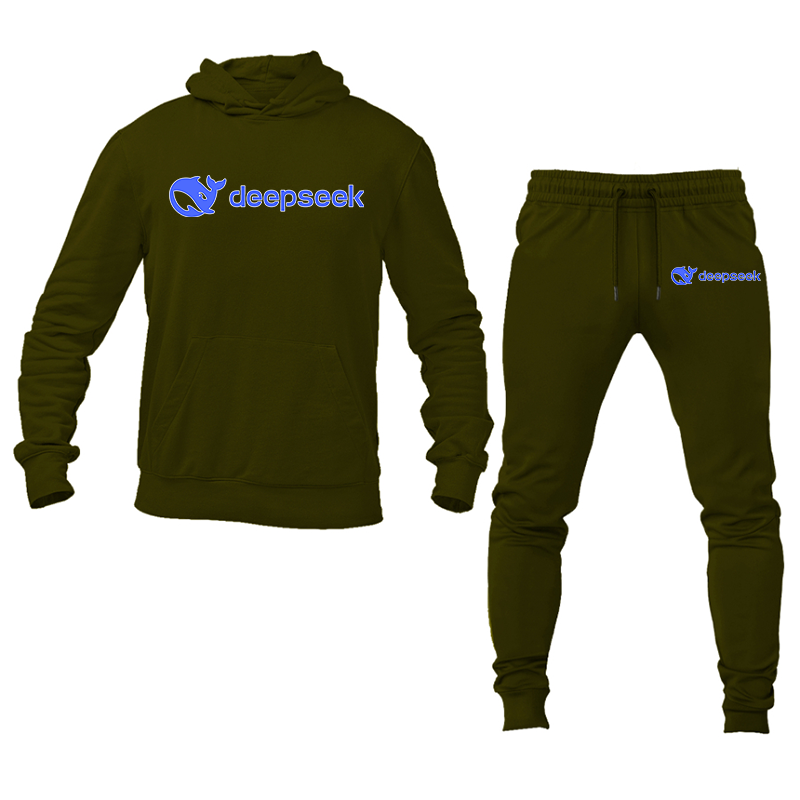 Men's  DeepSeek Hoodie and Joggers Set