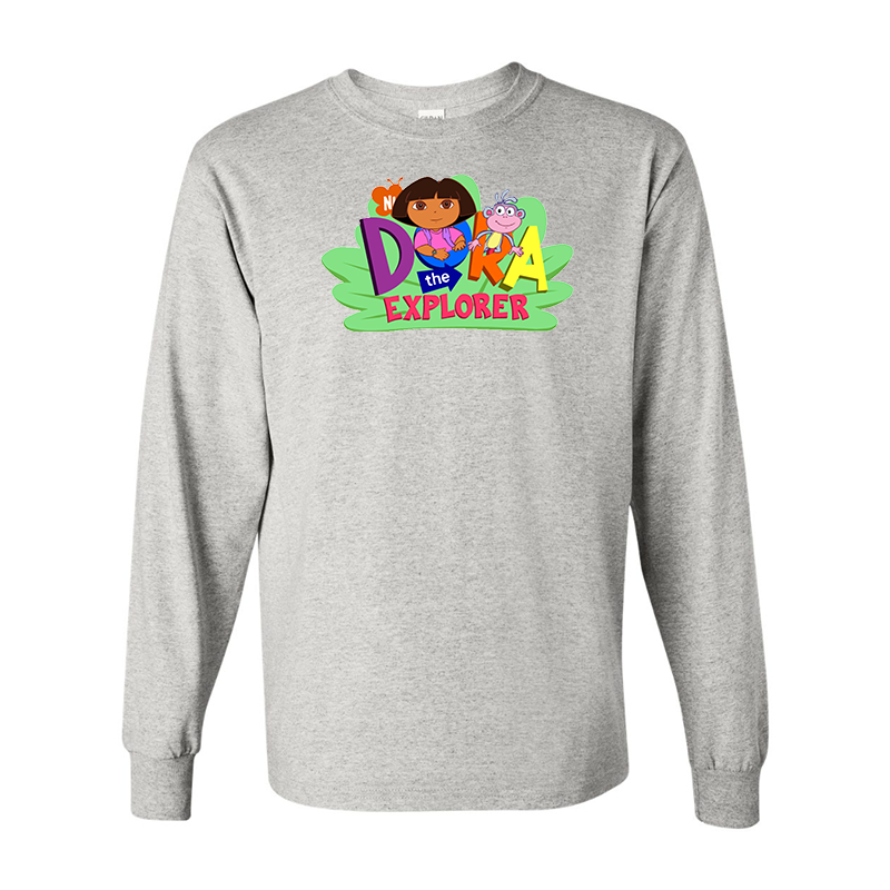 Men's Dora the Explorer Gildan Heavy Cotton Long Sleeve T-Shirt