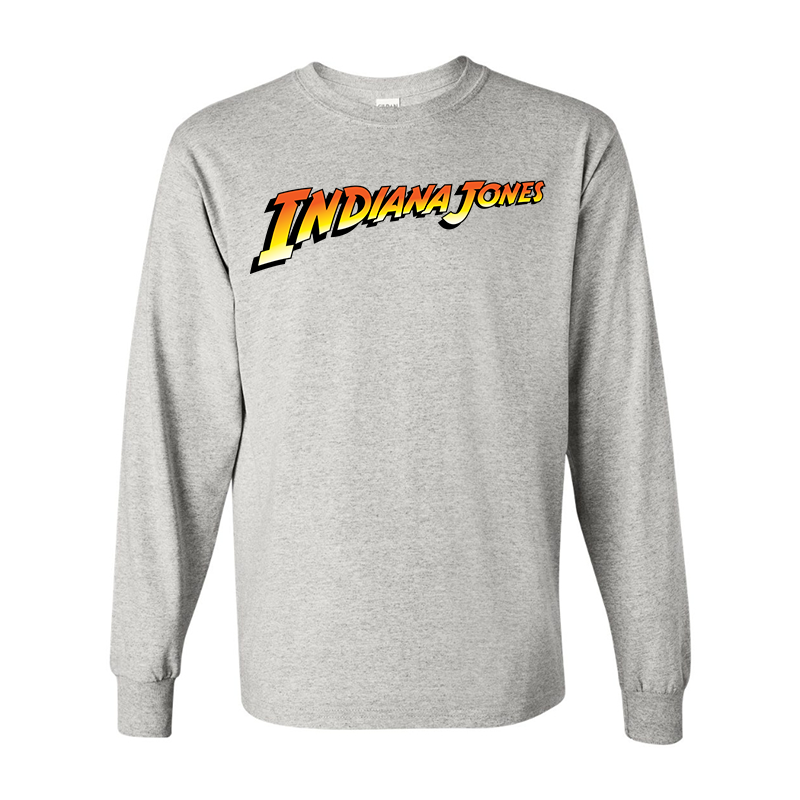 Men's Indiana Jones  Gildan Heavy Cotton Long Sleeve T-Shirt