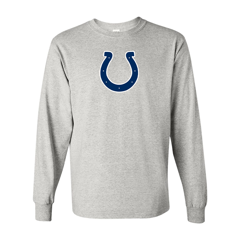 Men's Indianapolis Colts Gildan Heavy Cotton Long Sleeve T-Shirt