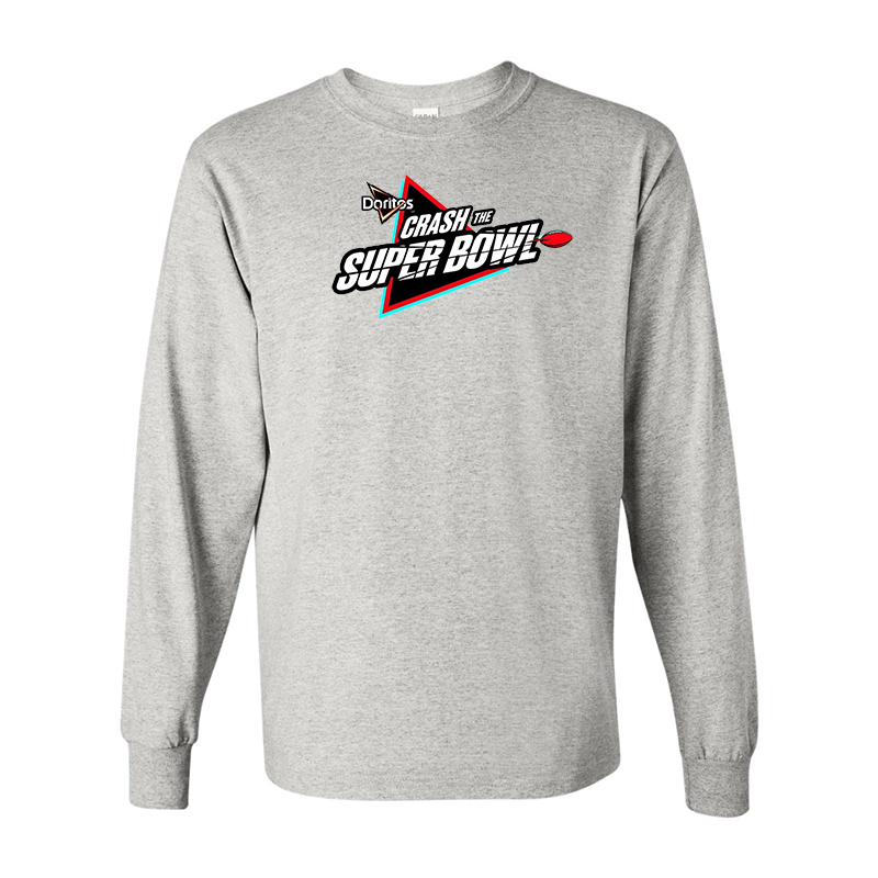 Men's Crash the Super Bowl Gildan Heavy Cotton Long Sleeve T-Shirt