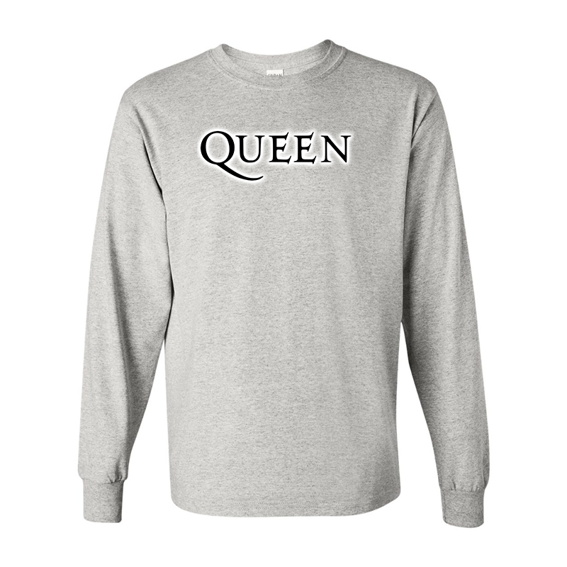 Men's Queen Gildan Heavy Cotton Long Sleeve T-Shirt