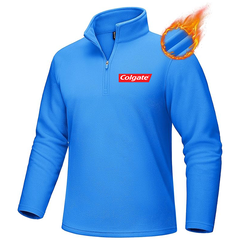 Men's Colgate MAGCOMSEN  Quarter-Zip Pullover Polar Fleece Sweatshirt Stand Collar Long Sleeve Shirt for Men Thermal Winter Fall