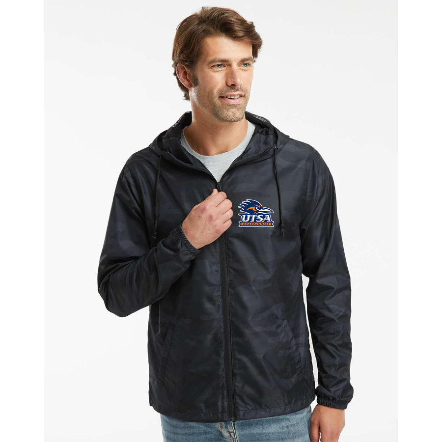 Men's Texas SA Roadrunners Independent Trading Co Lightweight Windbreaker Full-Zip Jacket