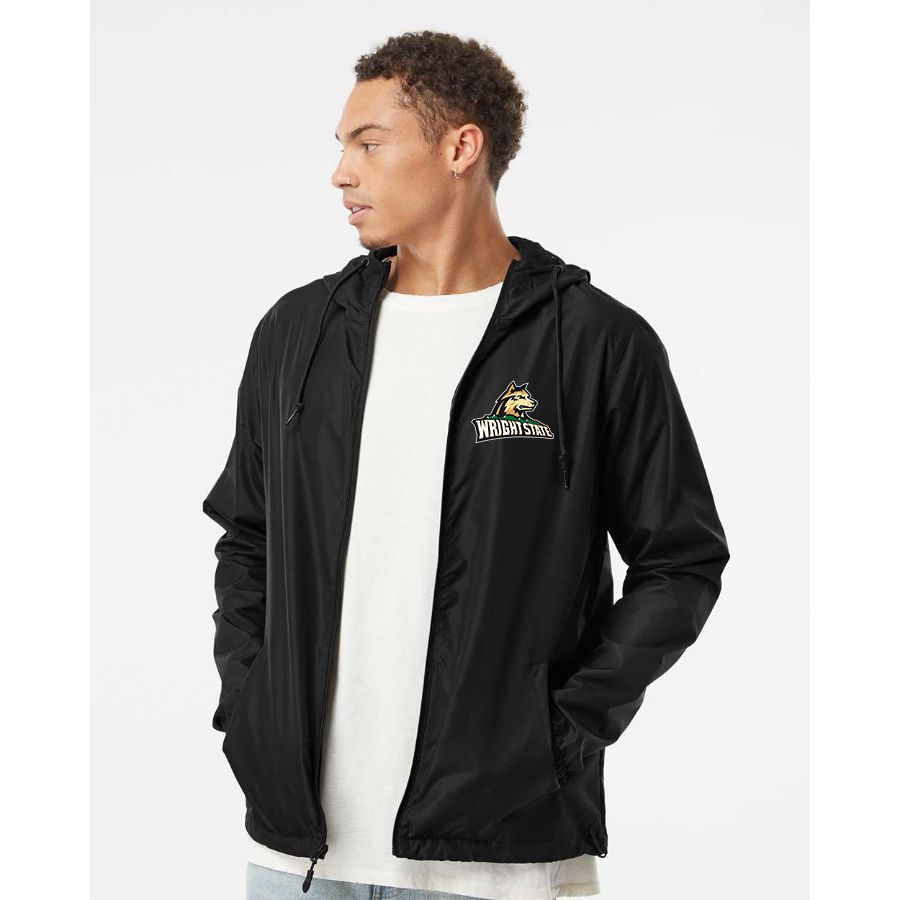 Men's Wright State Raiders Independent Trading Co Lightweight Windbreaker Full-Zip Jacket