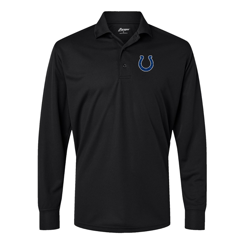 Men's Indianapolis Colts Paragon Prescott Long Sleeve Polo