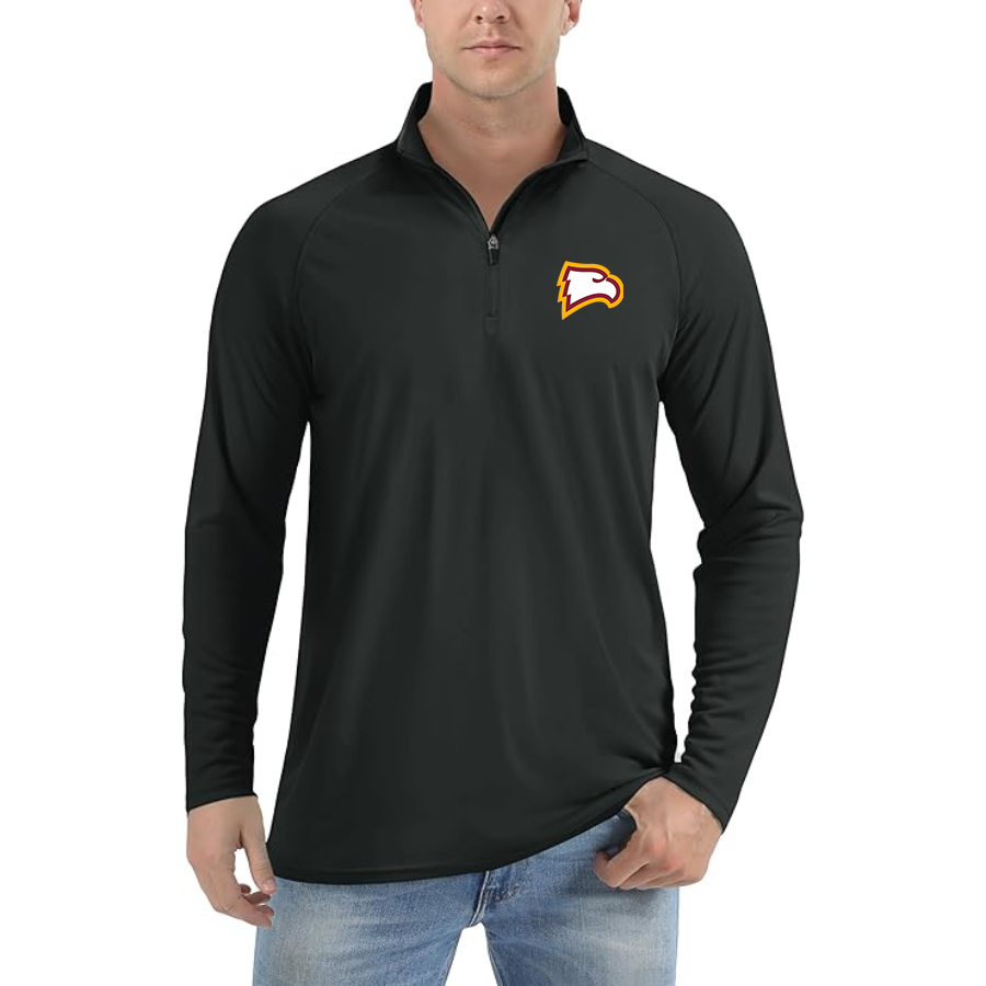 Men's Winthrop Eagles Lightweight Quarter-Zip Athletic Shirt Long Sleeve Performance Wear