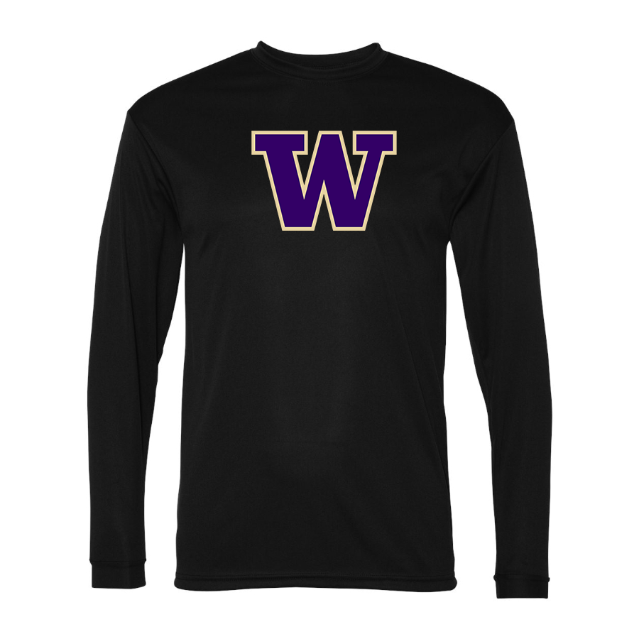 Men's Washington Huskies Polyester Long Sleeve T-Shirt