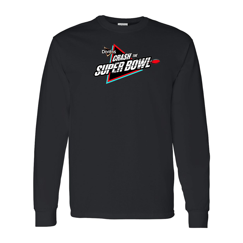 Men's Crash the Super Bowl Gildan Heavy Cotton Long Sleeve T-Shirt