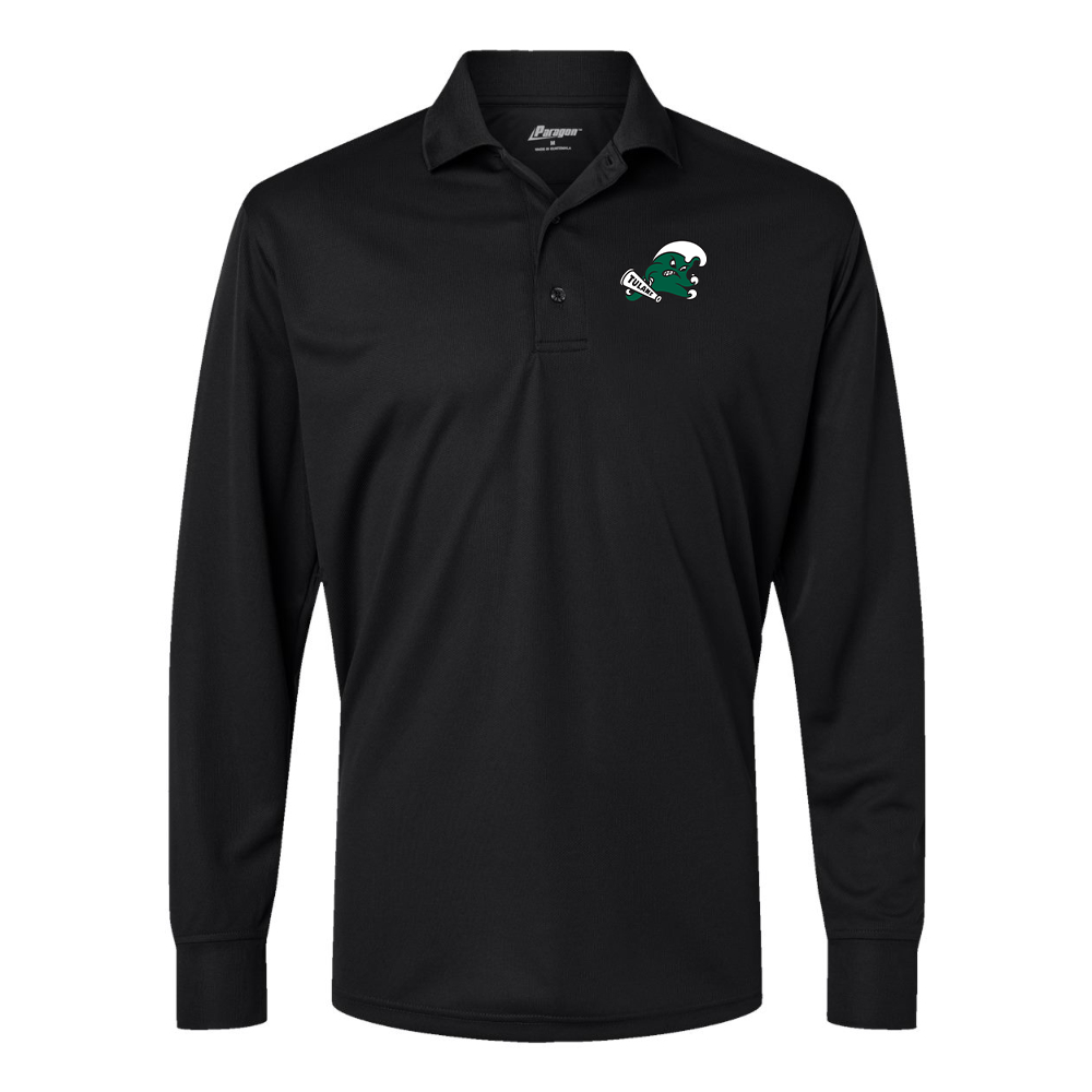 Men's Tulane Green Wave Paragon Prescott Long Sleeve Polo