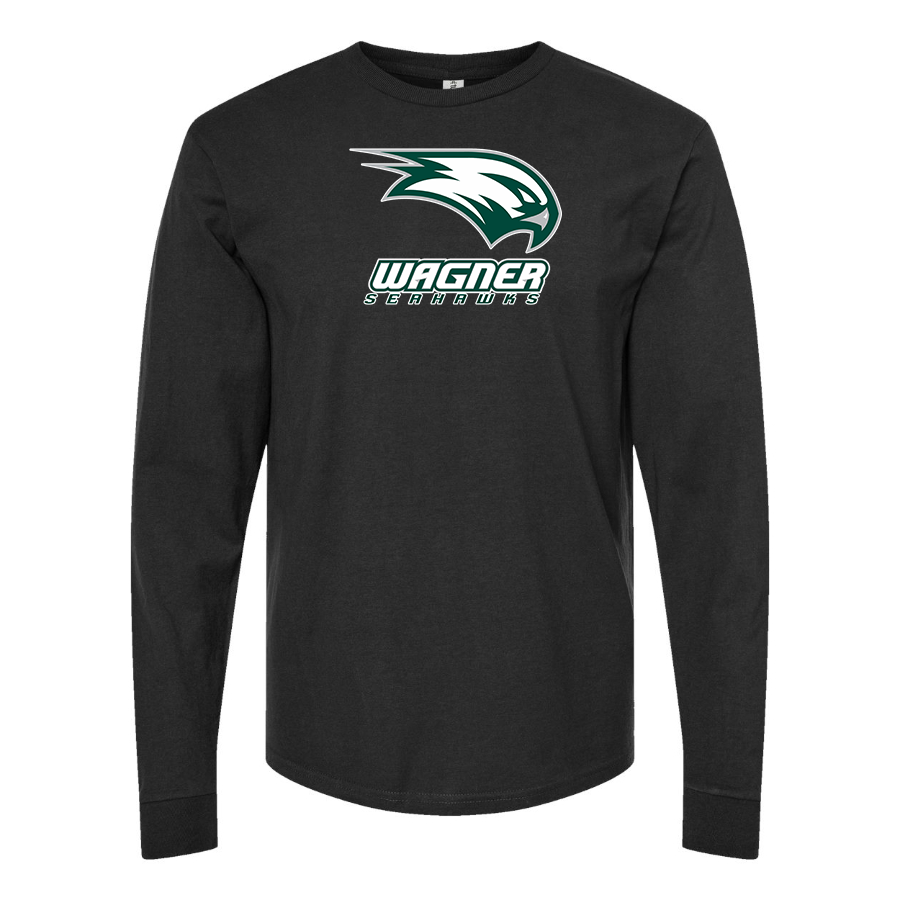 Men's Wagner Seahawks Cotton Long Sleeve T-Shirt