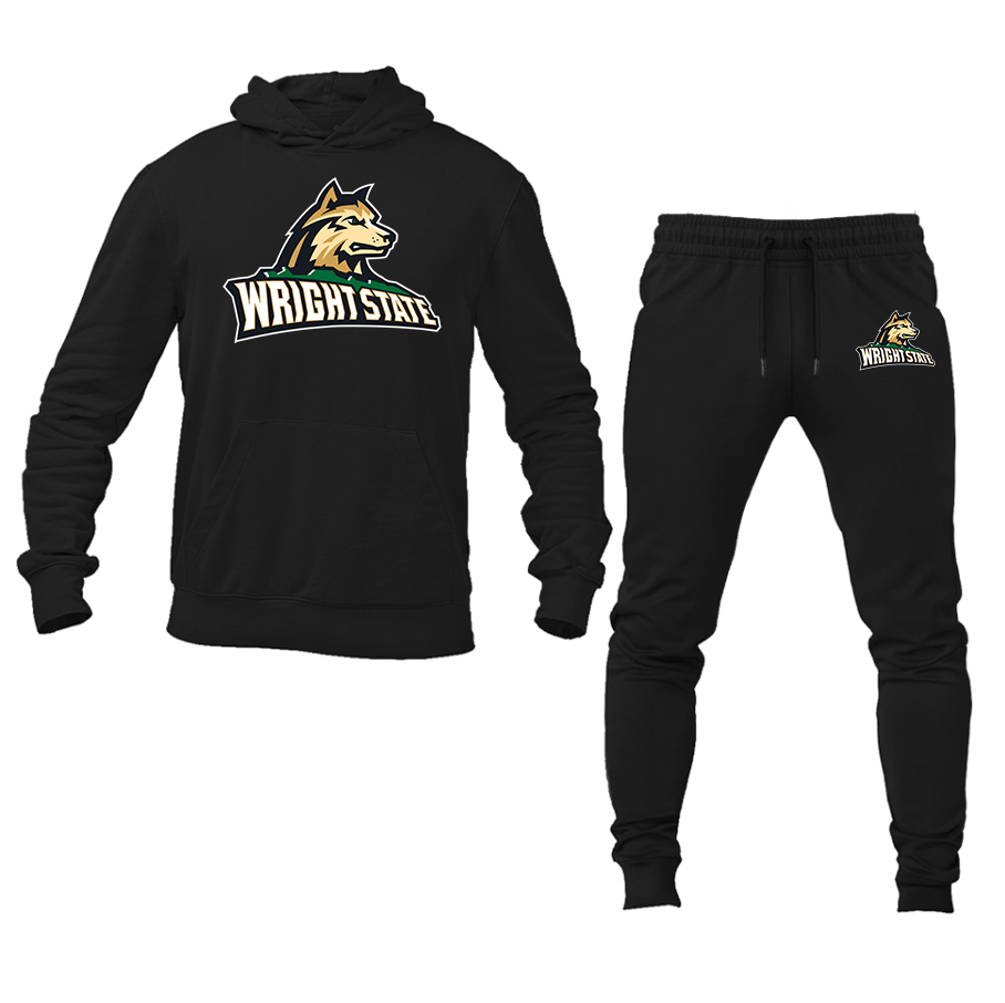 Men's Wright State Raiders Hoodie and Joggers Set