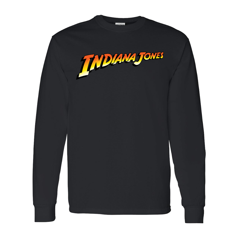 Men's Indiana Jones  Gildan Heavy Cotton Long Sleeve T-Shirt