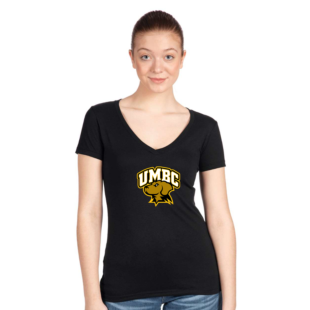 Women's UMBC Retrievers Next Level Ideal V-Neck T-Shirt