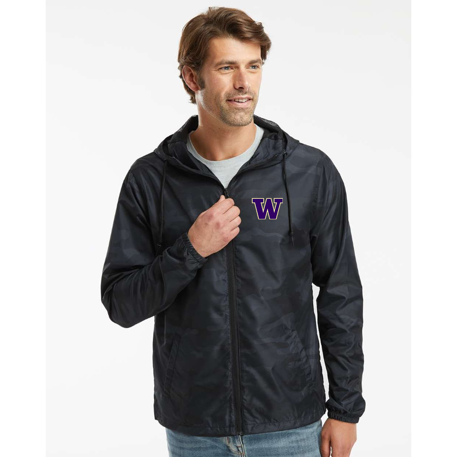 Men's Washington Huskies Independent Trading Co Lightweight Windbreaker Full-Zip Jacket