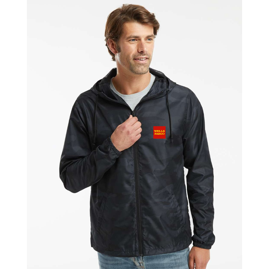 Men's Wells Fargo Independent Trading Co Lightweight Windbreaker Full-Zip Jacket