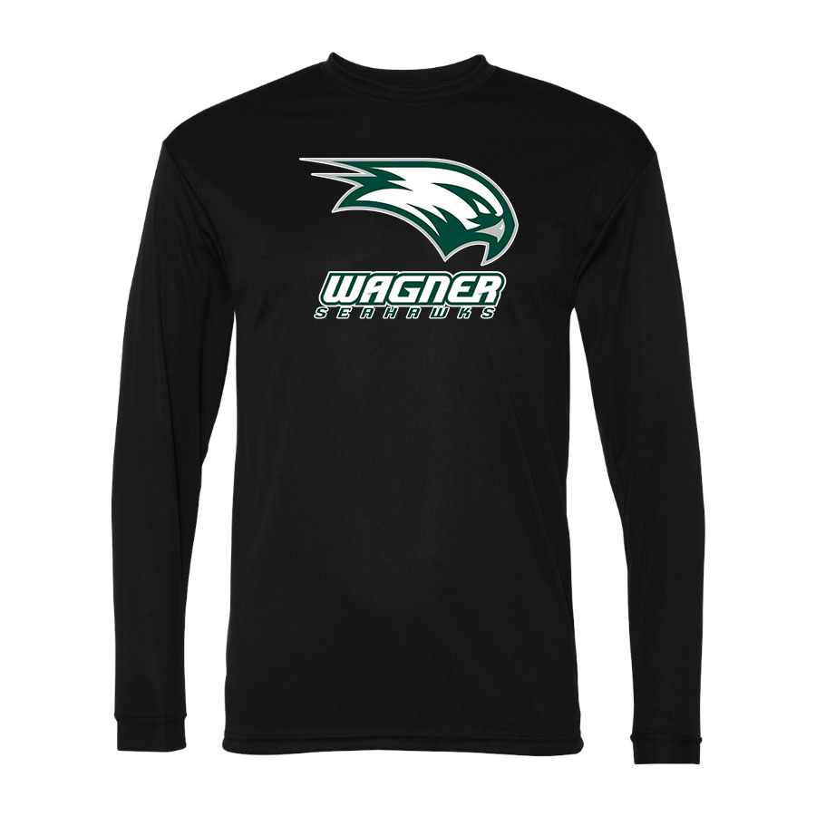 Men's Wagner Seahawks Polyester Long Sleeve T-Shirt