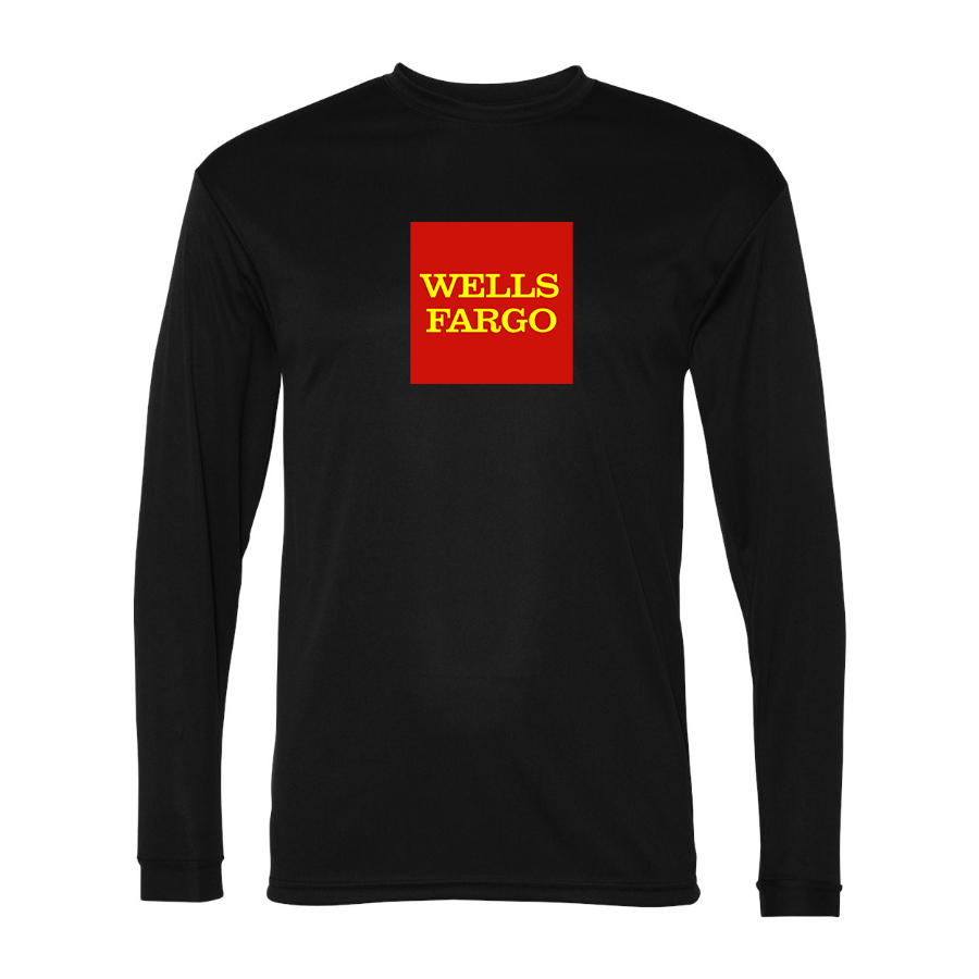 Men's Wells Fargo Polyester Long Sleeve T-Shirt