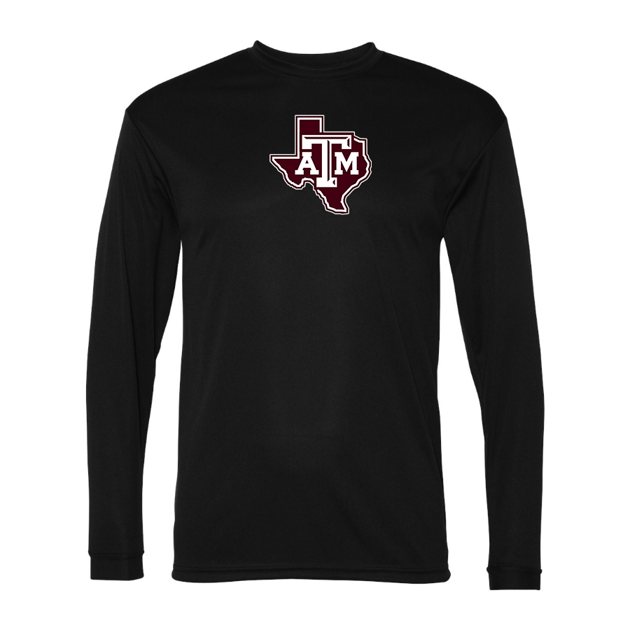 Men's Texas AM Aggies Polyester Long Sleeve T-Shirt