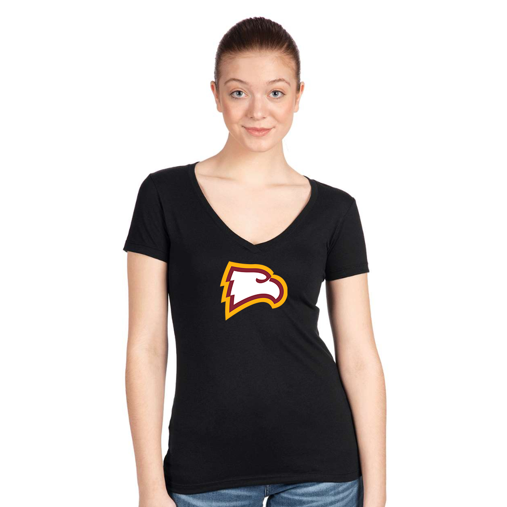 Women's Winthrop Eagles  Next Level Ideal V-Neck T-Shirt