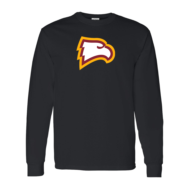 Men's Winthrop Eagles  Gildan Heavy Cotton Long Sleeve T-Shirt