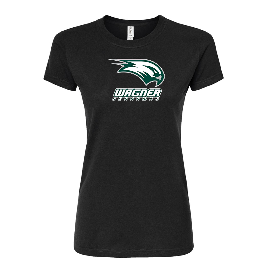 Women's Wagner Seahawks Round Neck T-Shirt