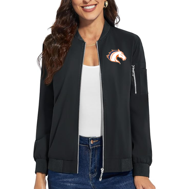 Women's Texas Arlington Mavericks  Premium Bomber Jacket with Polished Detailing and Functional Sleeve Pocket Modern Luxury Outerwear