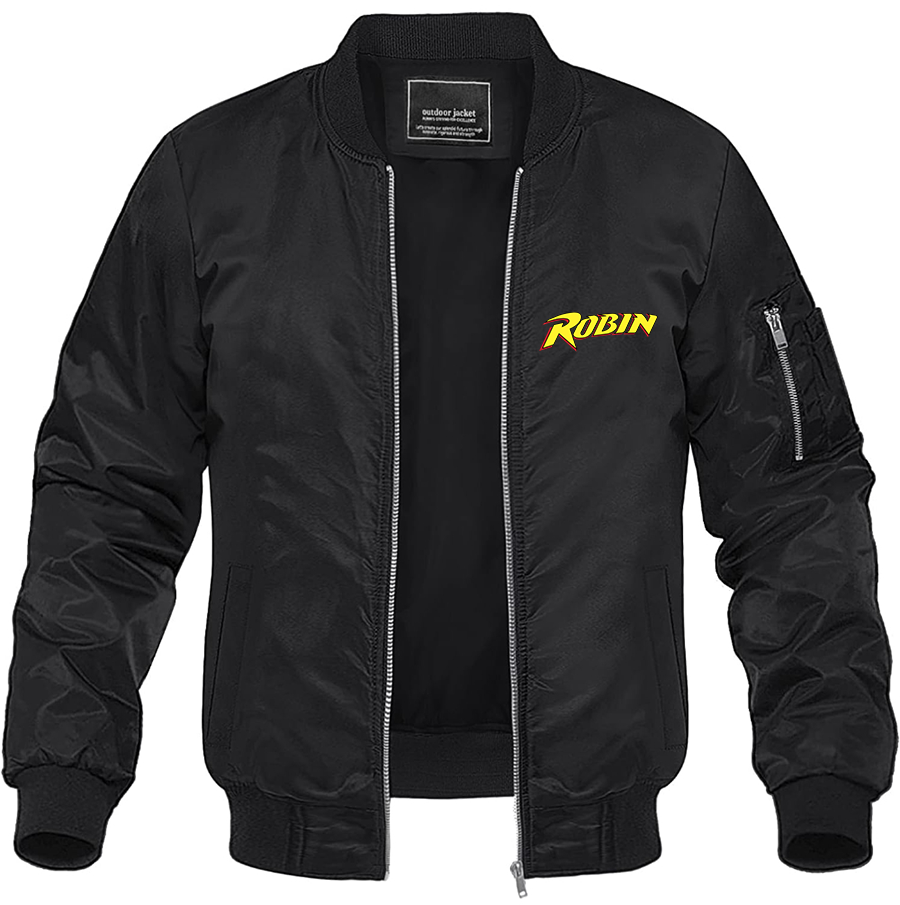 Men's Robin Lightweight Bomber Jacket Windbreaker Softshell Varsity Jacket Coat