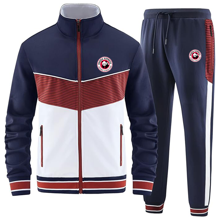 Men's Panda Express ANOTWENER Casual 2 Piece Tracksuit Sets Long Sleeve Full Zip Jacket and Sweatpants Sport Outfits Sweatsuits