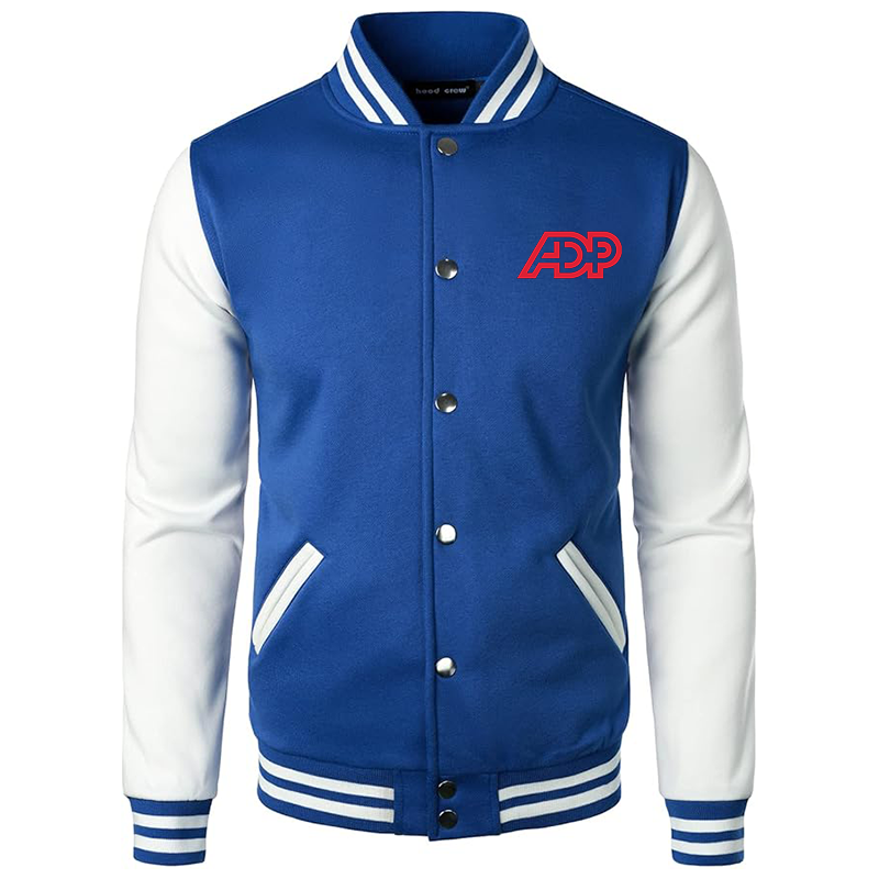 Men’s ADP Varsity Baseball Jacket Cotton Blend Letterman Jackets