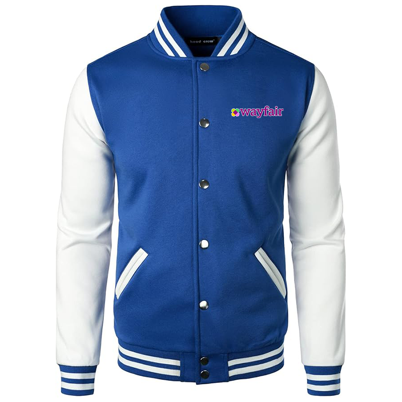 Men’s Wayfair Varsity Baseball Jacket Cotton Blend Letterman Jackets