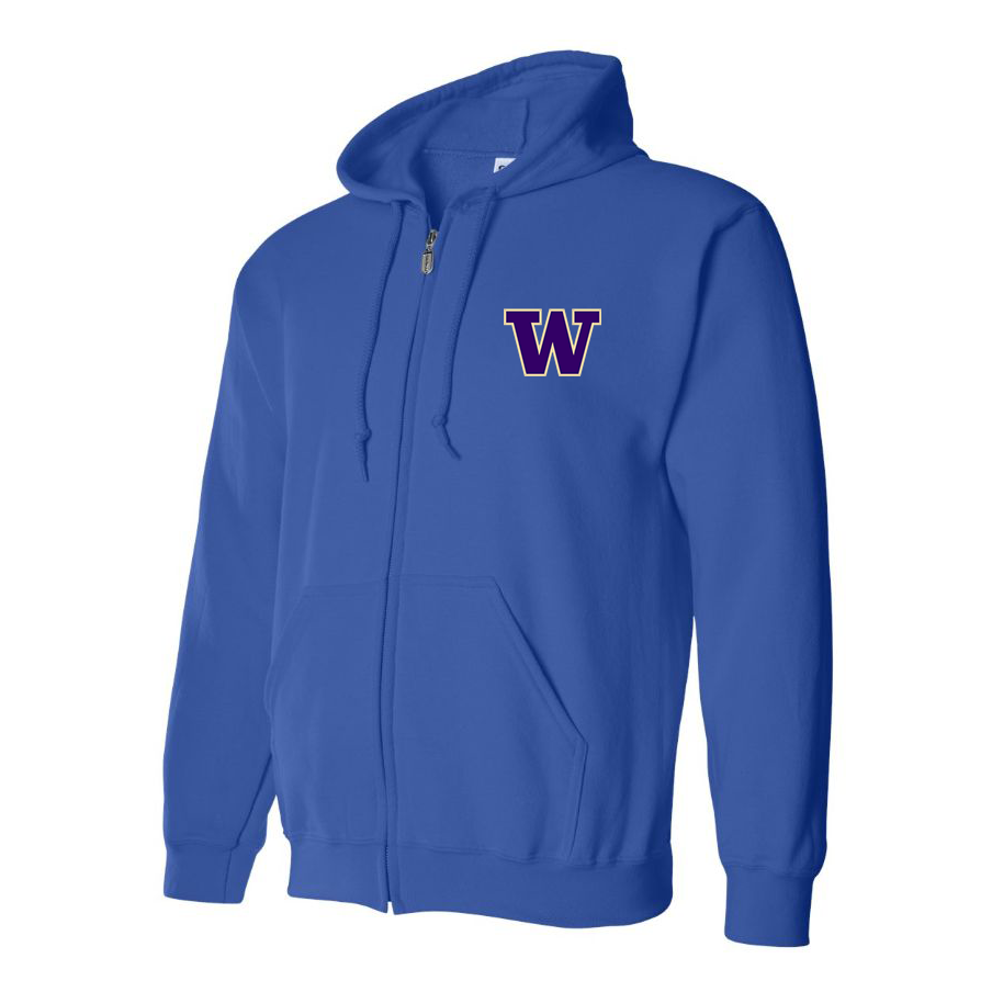 Men's Washington Huskies Full Zip Hoodie