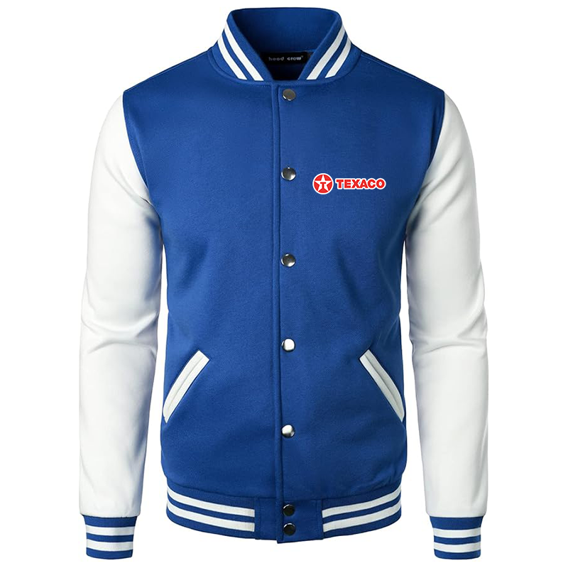 Men’s Texaco Varsity Baseball Jacket Cotton Blend Letterman Jackets