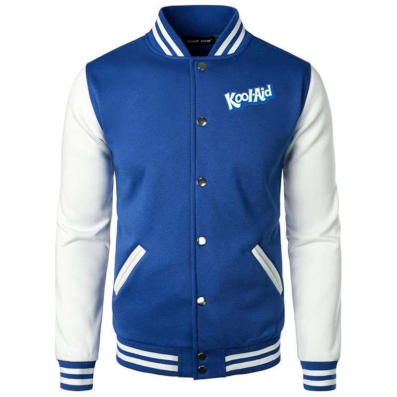 Men’s Kool-Aid Varsity Baseball Jacket Cotton Blend Letterman Jackets