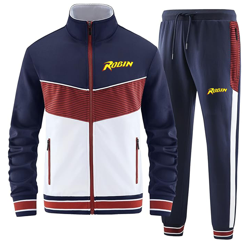 Men's Robin  ANOTWENER Casual 2 Piece Tracksuit Sets Long Sleeve Full Zip Jacket and Sweatpants Sport Outfits Sweatsuits