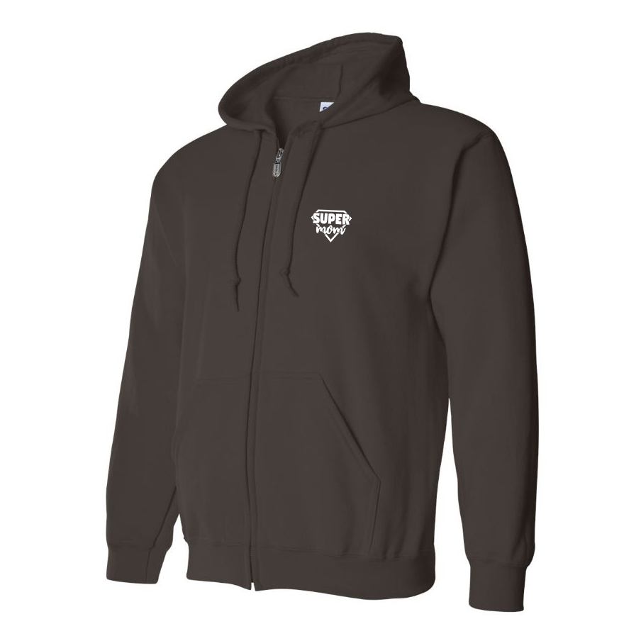 Men's  Super Mom Zipper Hoodie