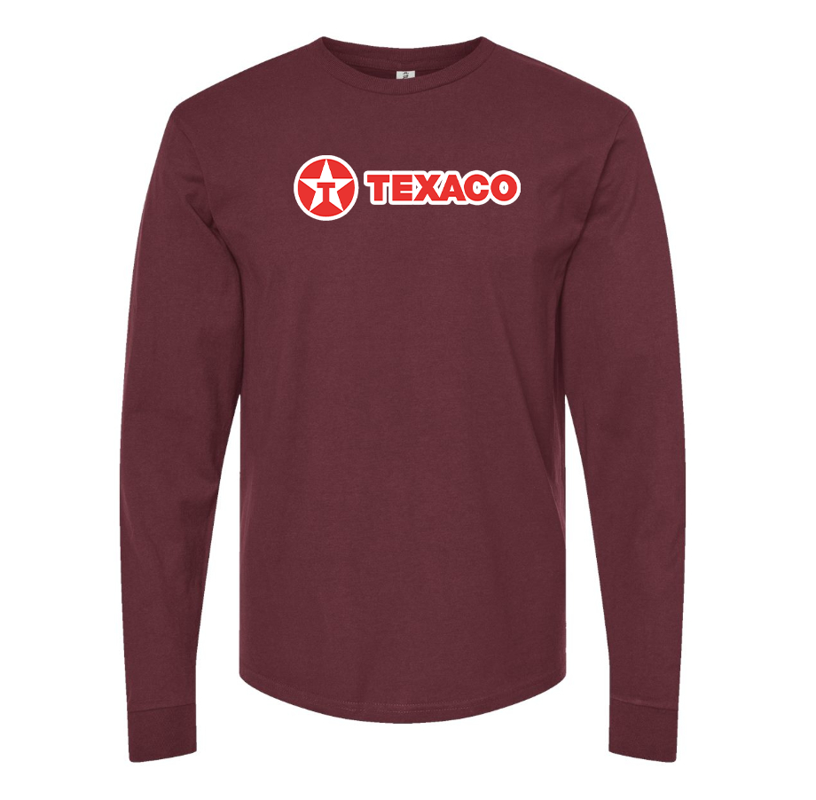 Men's Texaco Cotton Long Sleeve T-Shirt