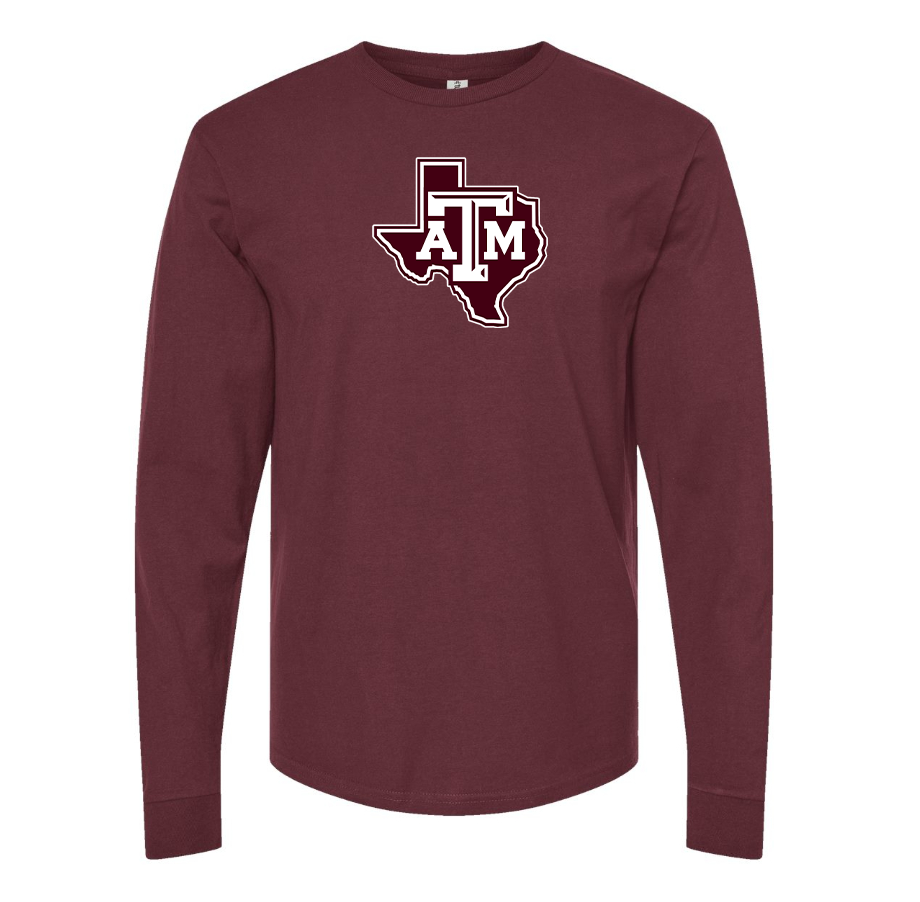 Men's Texas AM Aggies Cotton Long Sleeve T-Shirt