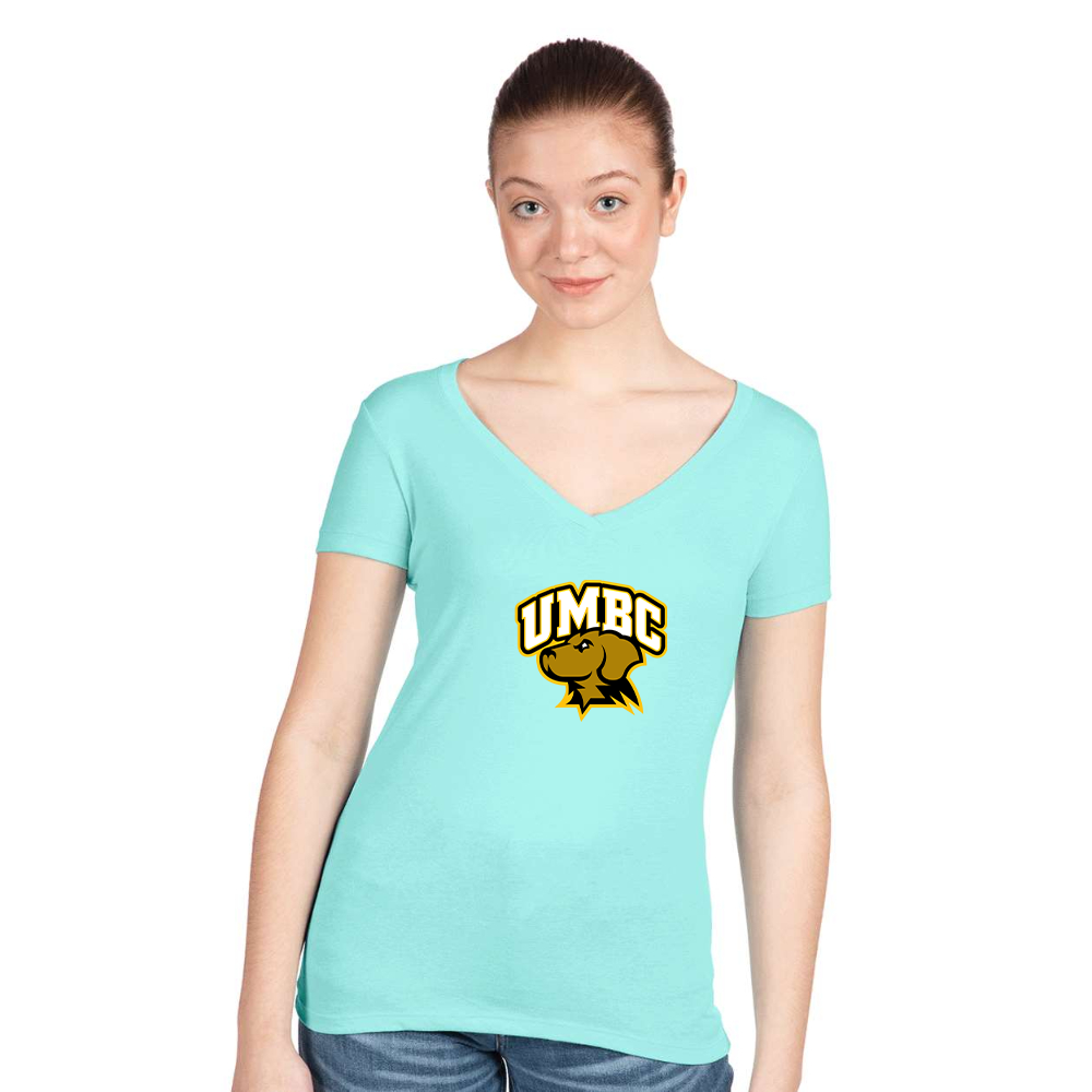 Women's UMBC Retrievers Next Level Ideal V-Neck T-Shirt