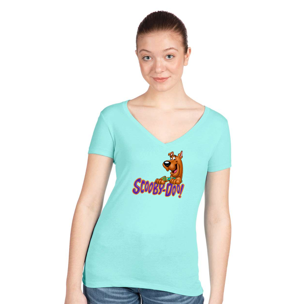 Women's Scooby-Doo Next Level Ideal V-Neck T-Shirt