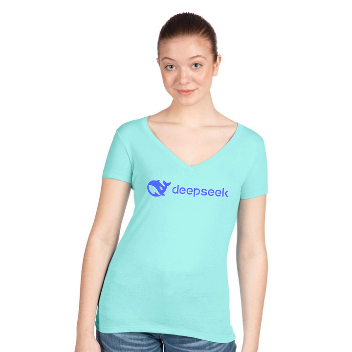 Women's DeepSeek Next Level Ideal V-Neck T-Shirt