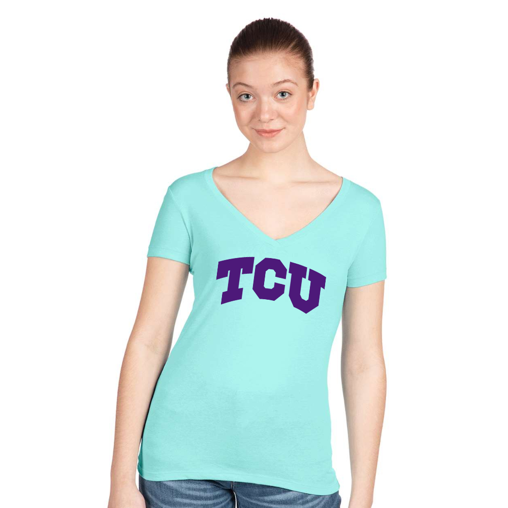 Women's TCU Horned Frogs Next Level Ideal V-Neck T-Shirt