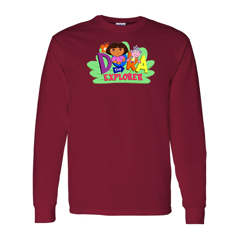 Men's Dora the Explorer Gildan Heavy Cotton Long Sleeve T-Shirt