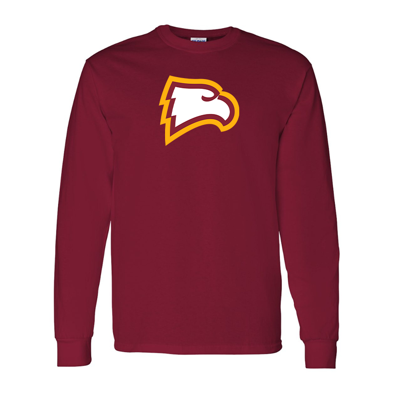 Men's Winthrop Eagles  Gildan Heavy Cotton Long Sleeve T-Shirt