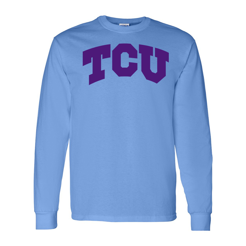 Men's TCU Horned Frogs Gildan Heavy Cotton Long Sleeve T-Shirt