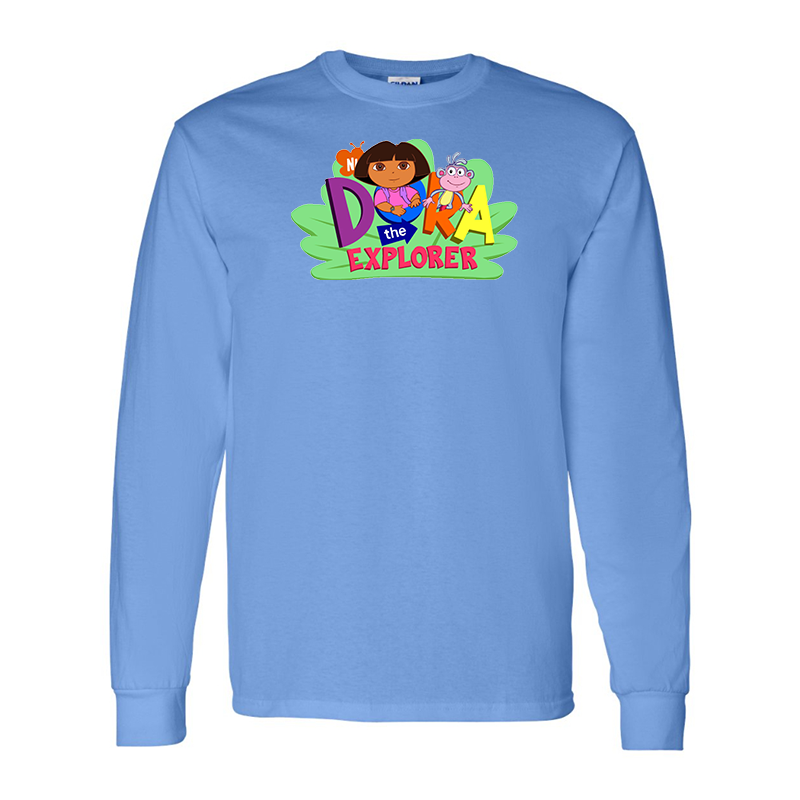 Men's Dora the Explorer Gildan Heavy Cotton Long Sleeve T-Shirt